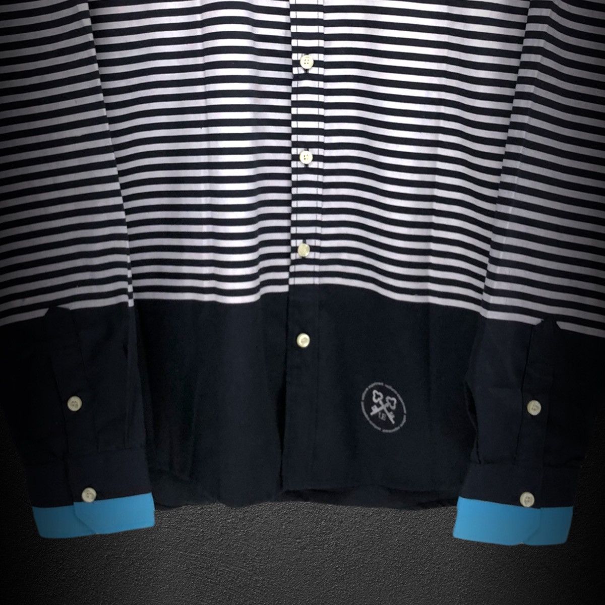 Fragment Design Striped L/S Button Up Shirt Size US XL / EU 56 / 4 - 3 Thumbnail