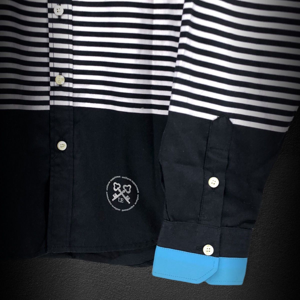 Fragment Design Striped L/S Button Up Shirt Size US XL / EU 56 / 4 - 4 Thumbnail
