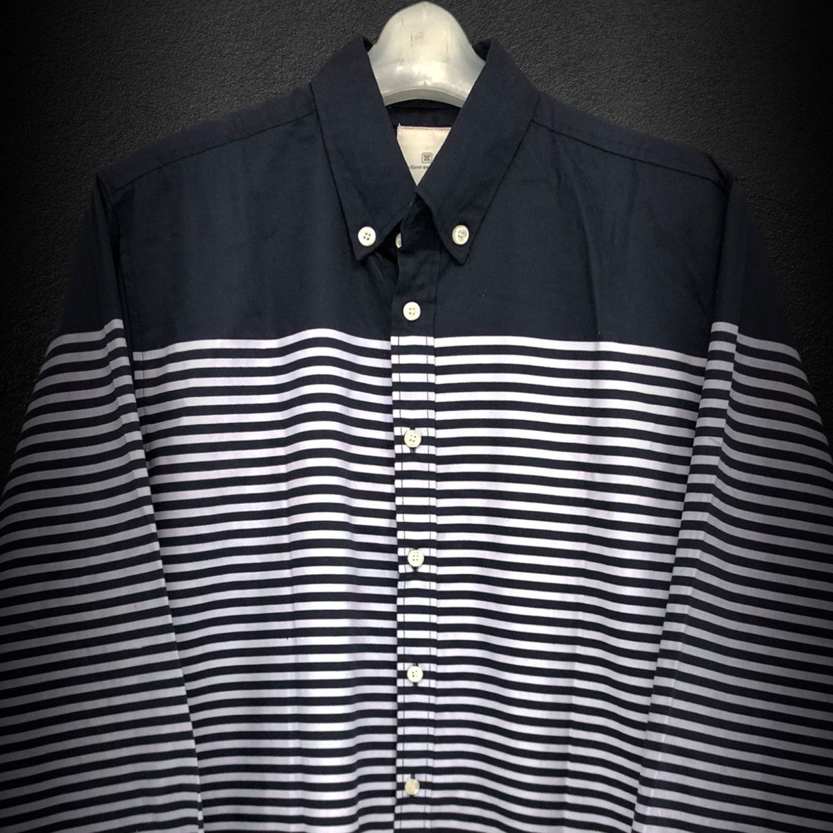 Fragment Design Striped L/S Button Up Shirt Size US XL / EU 56 / 4 - 2 Thumbnail