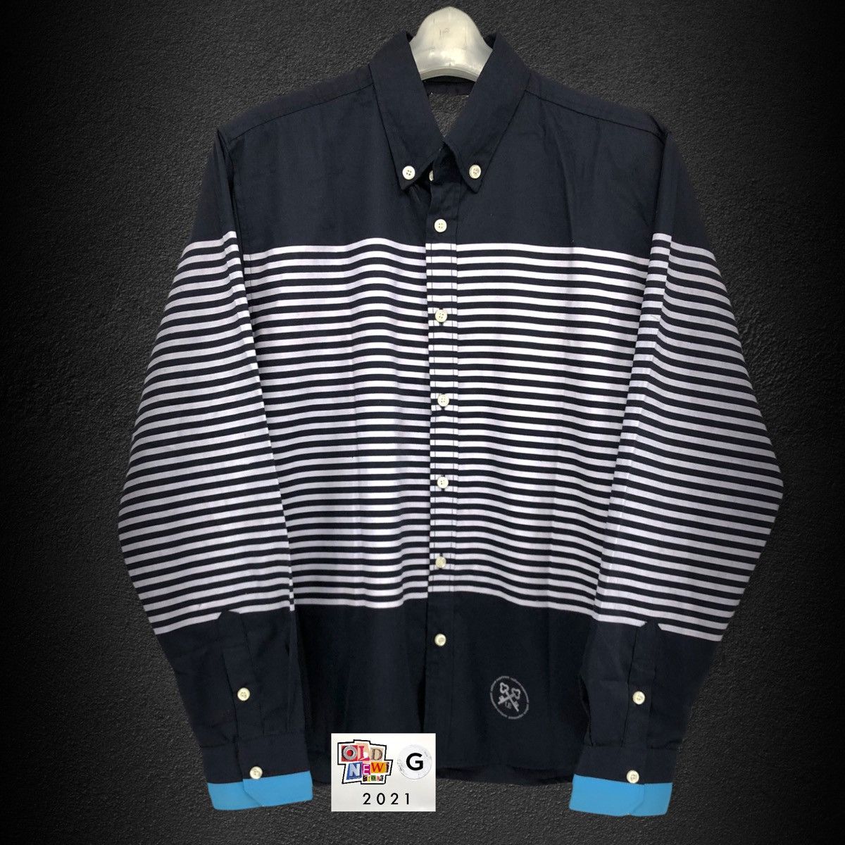 Fragment Design Striped L/S Button Up Shirt Size US XL / EU 56 / 4 - 1 Thumbnail
