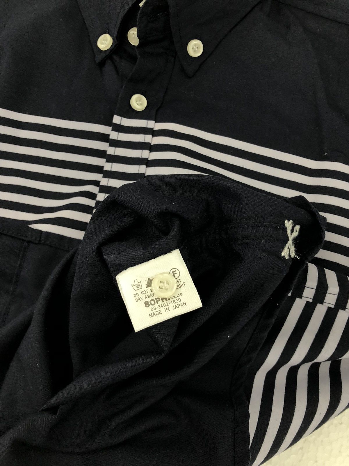 Fragment Design Striped L/S Button Up Shirt Size US XL / EU 56 / 4 - 9 Thumbnail