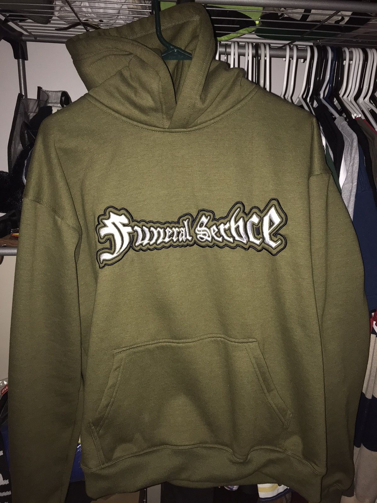 Streetwear Funeral Servce “Jason Embroidered Logo” hoodie | Grailed