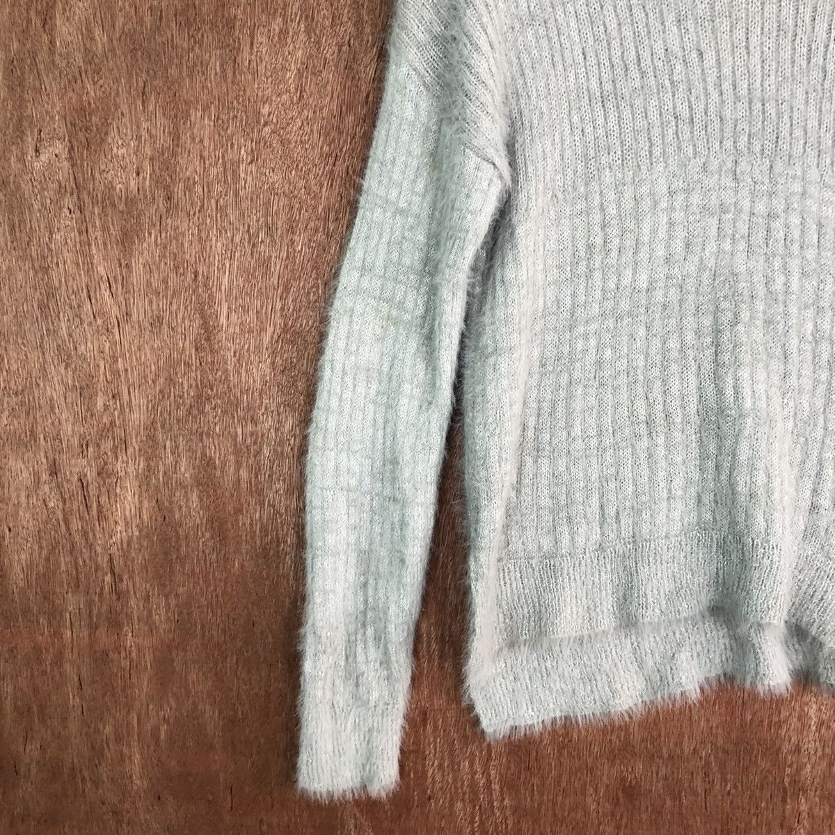 Homespun Knitwear DLL OZOC Grey mohair fur shaggy japan knitwear #c369 Size M / US 6-8 / IT 42-44 - 7 Thumbnail
