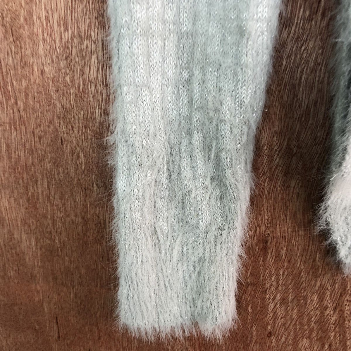 Homespun Knitwear DLL OZOC Grey mohair fur shaggy japan knitwear #c369 Size M / US 6-8 / IT 42-44 - 6 Thumbnail
