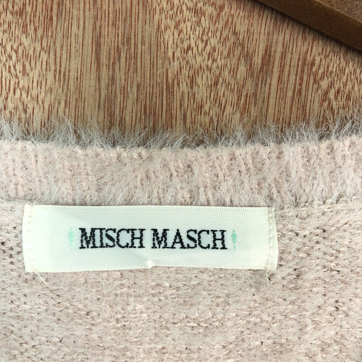 Homespun Knitwear DLL Misch Masch Light Pink Mohair Shag Shaggy knitwear #c366 Size M / US 6-8 / IT 42-44 - 8 Thumbnail