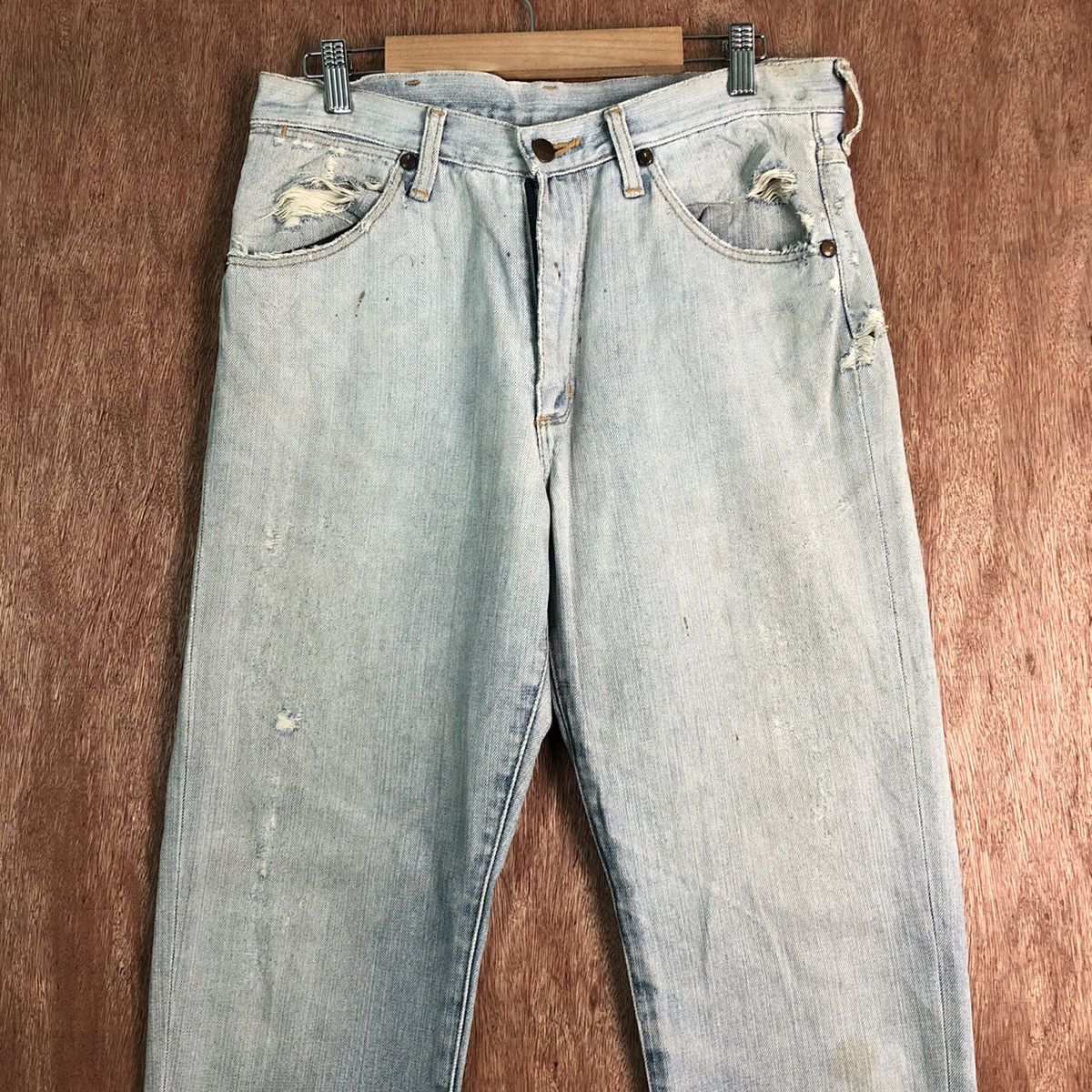 Vintage DLL Wrangler Vintage Light Blue Denim Pants #c263 Size US 30 / EU 46 - 2 Thumbnail