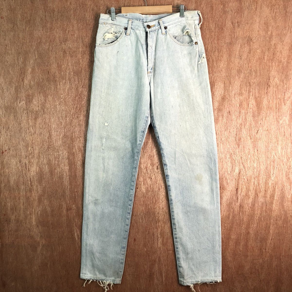 Vintage DLL Wrangler Vintage Light Blue Denim Pants #c263 Size US 30 / EU 46 - 1 Thumbnail