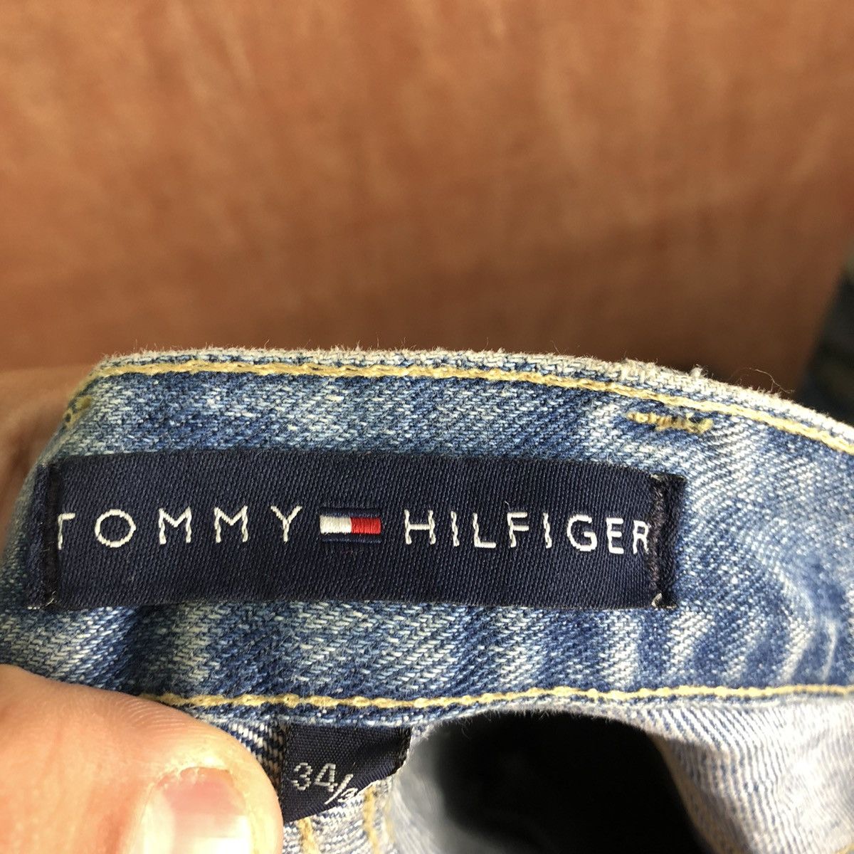 Tommy Hilfiger DLL Tommy Hilfiger Blue distressed Denim Jeans Pants #c249 Size US 34 / EU 50 - 11 Thumbnail