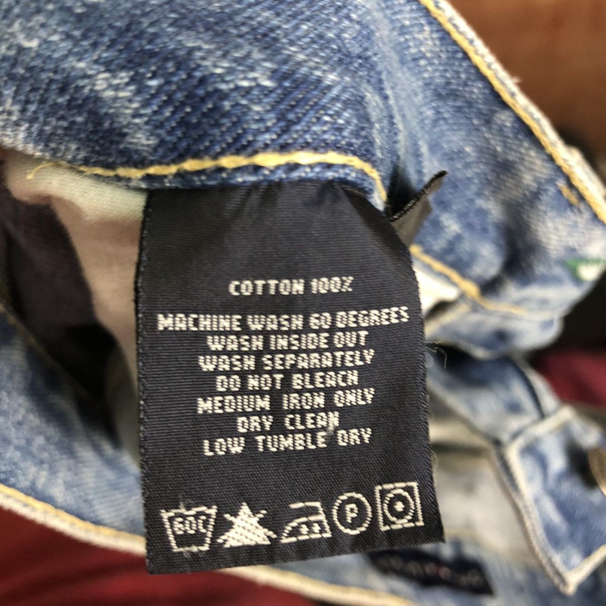 Tommy Hilfiger DLL Tommy Hilfiger Blue distressed Denim Jeans Pants #c249 Size US 34 / EU 50 - 12 Thumbnail