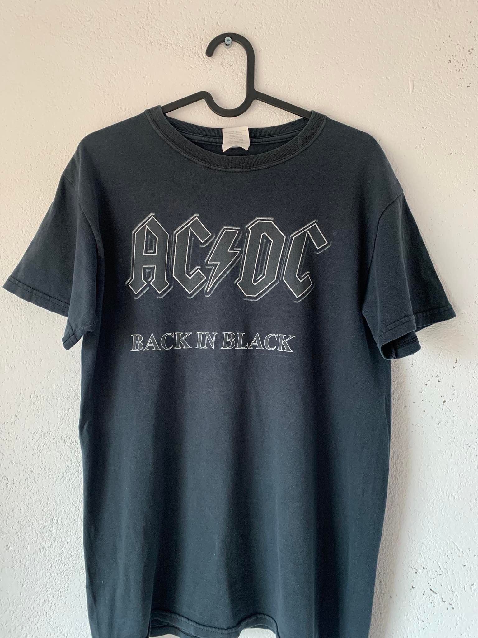 AC/DC Black in Black Tour Black T-Shirt – Forbidden Geek
