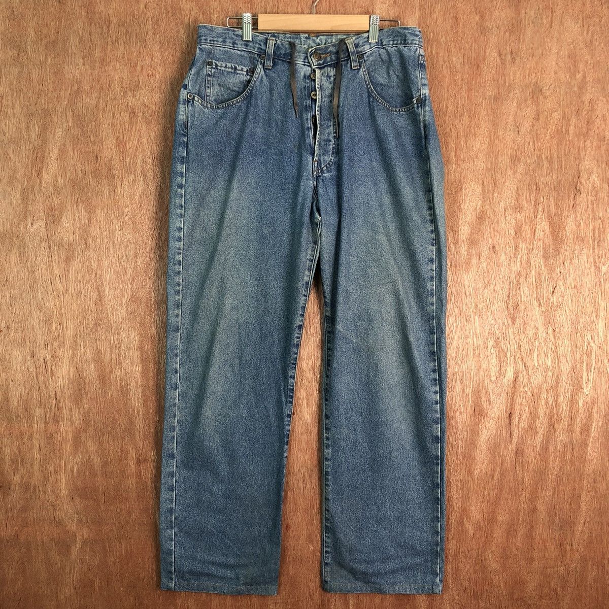 Vintage DLL Et Vois Blue Denim vintage france Jeans Pants #c224 Size US 31 - 1 Thumbnail