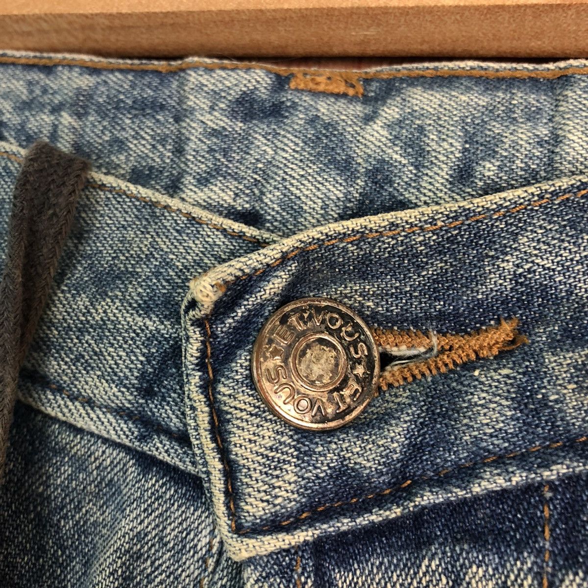 Vintage DLL Et Vois Blue Denim vintage france Jeans Pants #c224 Size US 31 - 4 Thumbnail