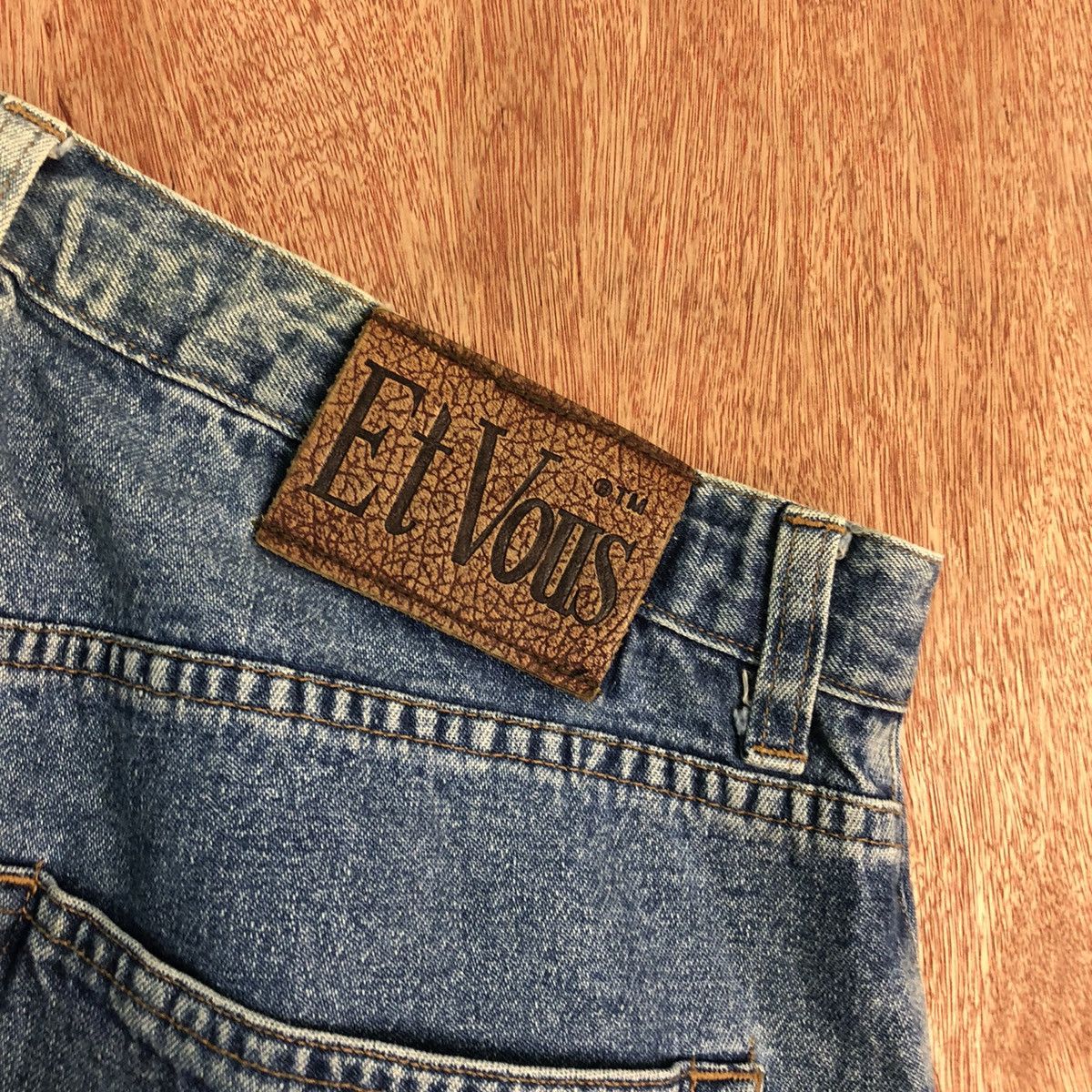 Vintage DLL Et Vois Blue Denim vintage france Jeans Pants #c224 Size US 31 - 9 Thumbnail