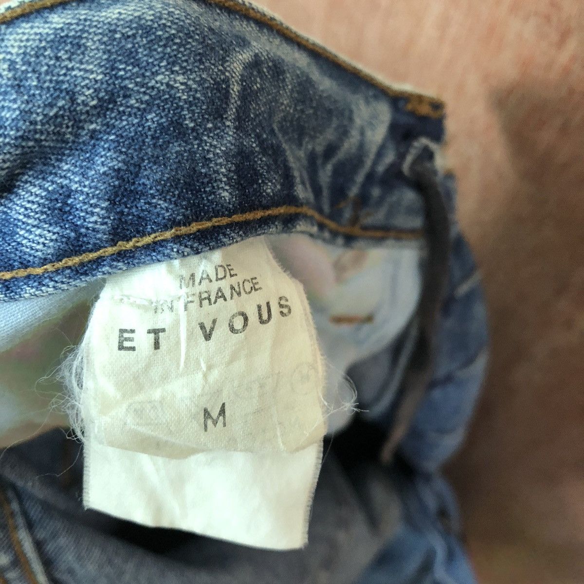 Vintage DLL Et Vois Blue Denim vintage france Jeans Pants #c224 Size US 31 - 10 Thumbnail