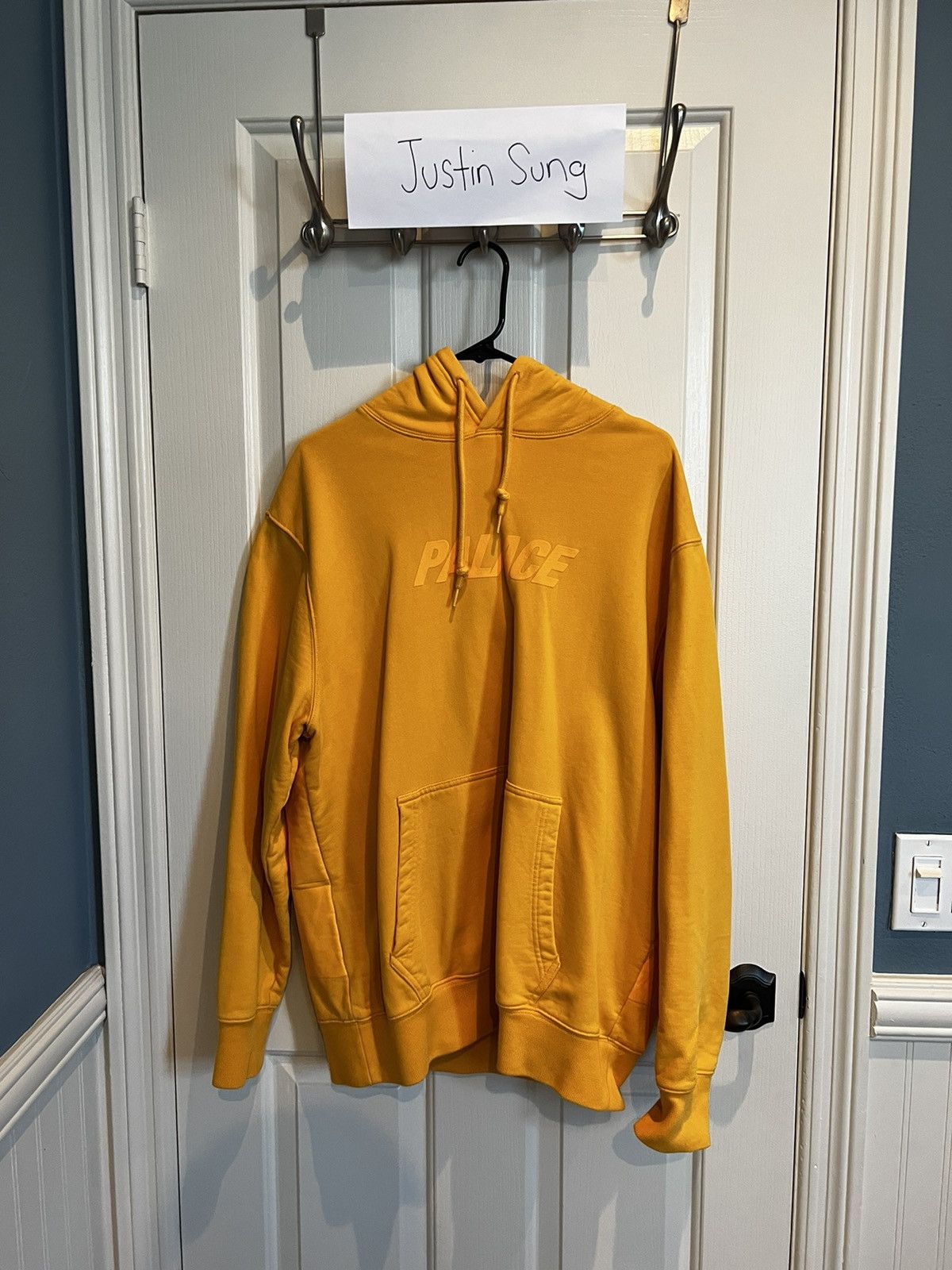 Palace Yellow Hoodie Grailed