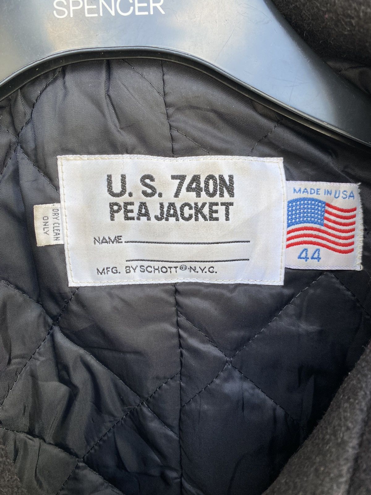 Schott SCHOTT U.S. 740 N PEA JACKET DOUBLE BREAST Size US M / EU 48-50 / 2 - 4 Thumbnail