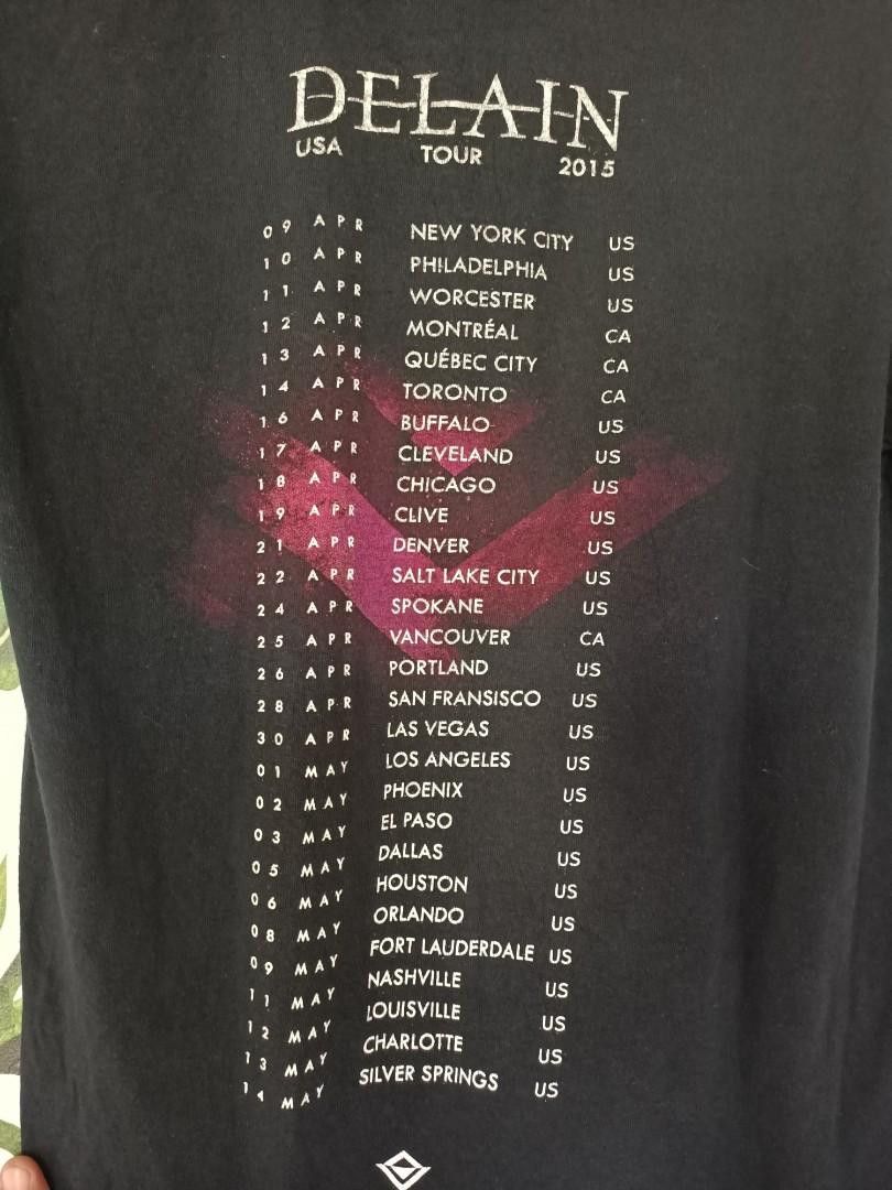 Band Tees Delain Metal Band Tour Tee Size US S / EU 44-46 / 1 - 4 Thumbnail