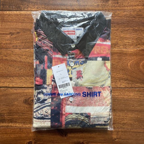 Supreme CDG SHIRT Patchwork Button Up Shirt | Grailed