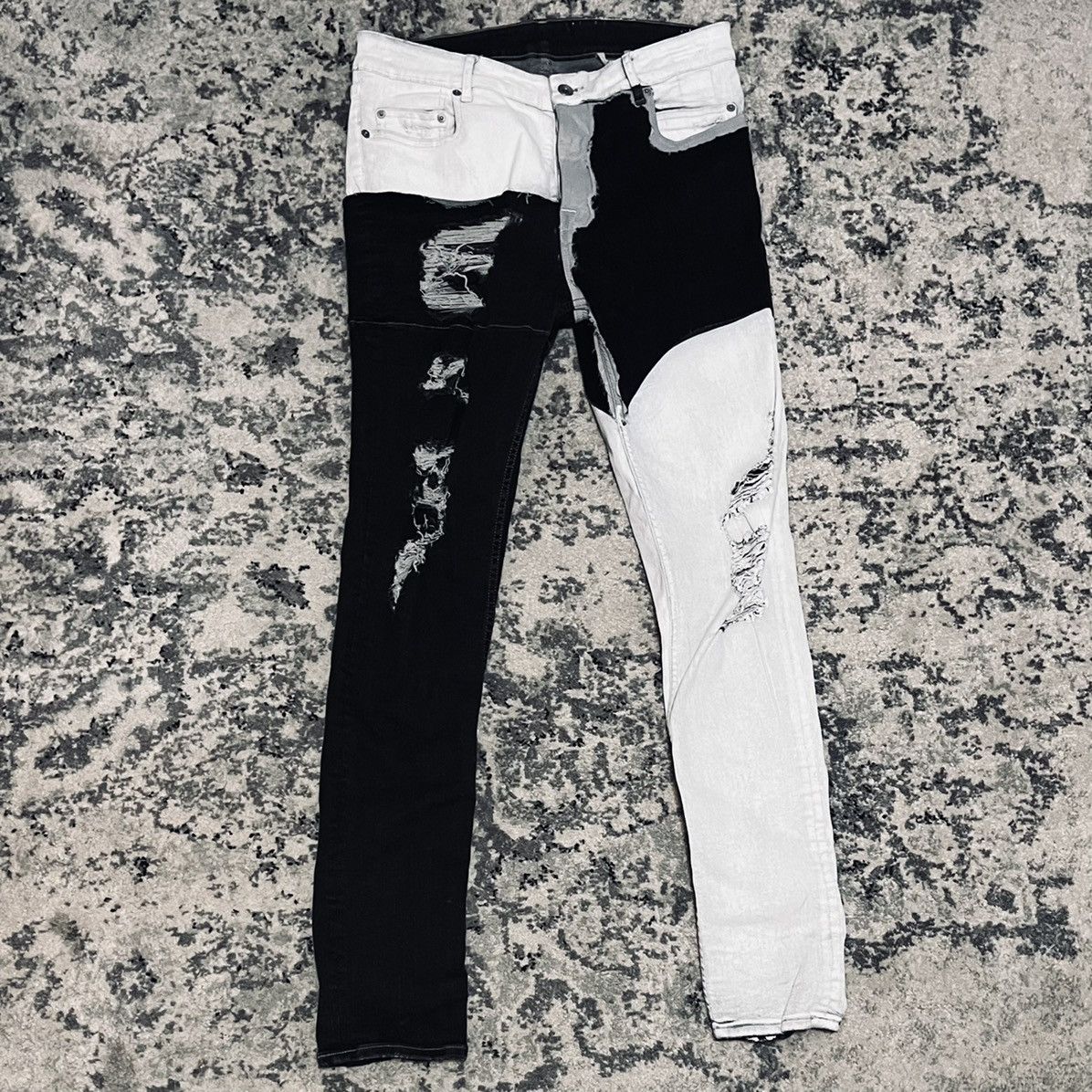 Rick Owens Rick Owens DRKSHDW Sample Tyrone Cut White Wax Denim