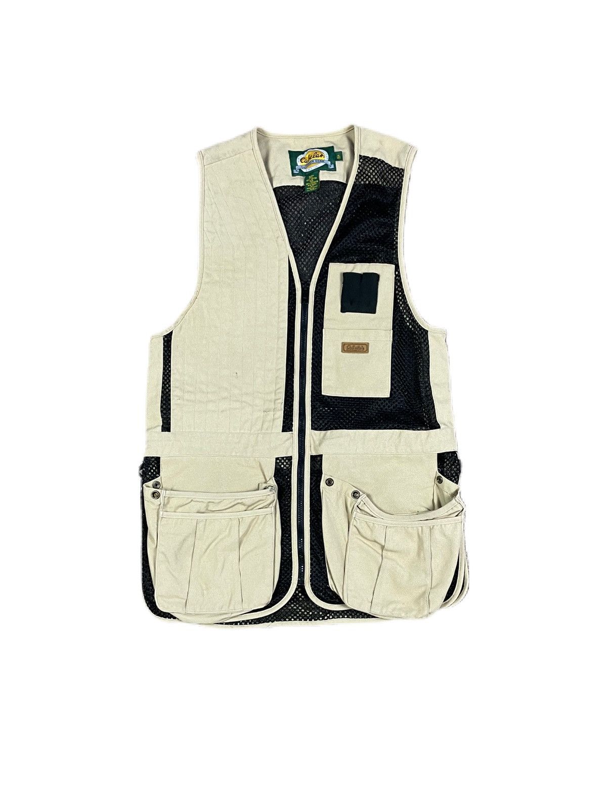 Cabelas Cabela’s Khaki Safari Shooting Vest Hunting Utility Medium