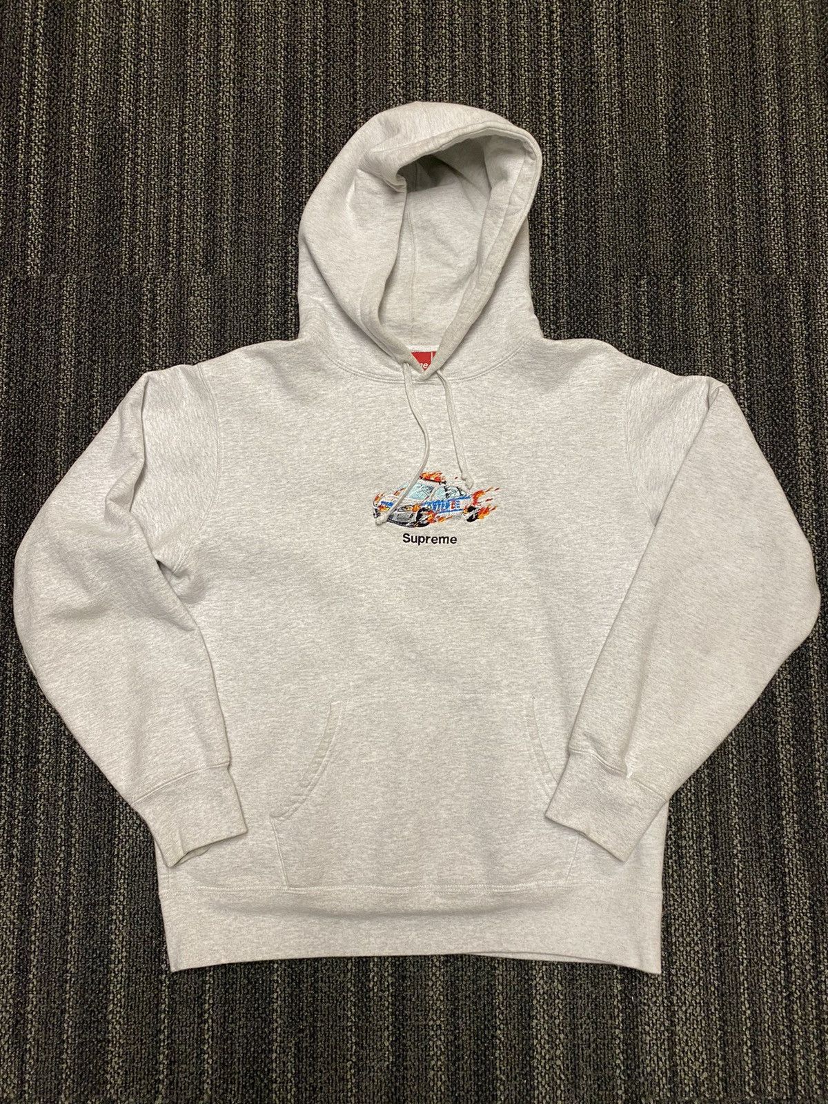 Supreme Supreme Cop Car Hoodie Grey Size Large | Grailed