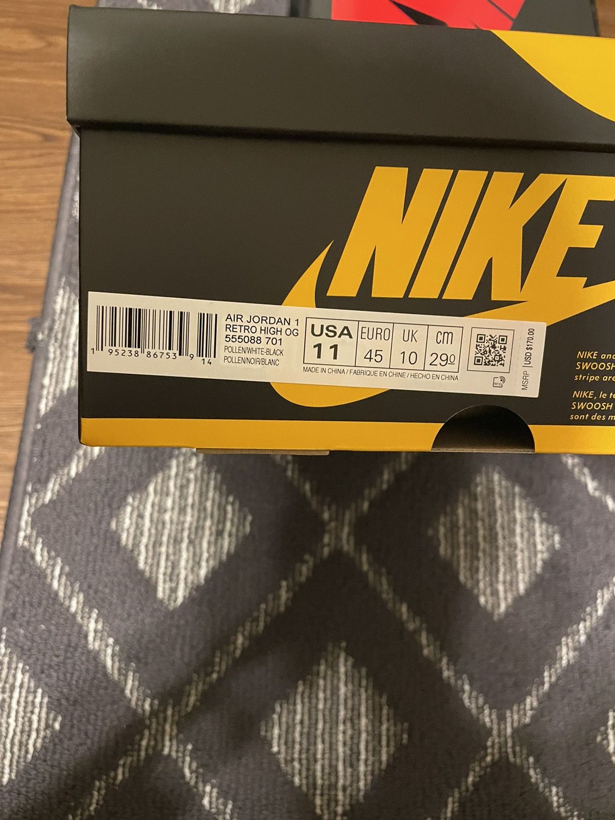Jordan Brand Air Jordan 1 pollen Size US 11 / EU 44 - 7 Thumbnail