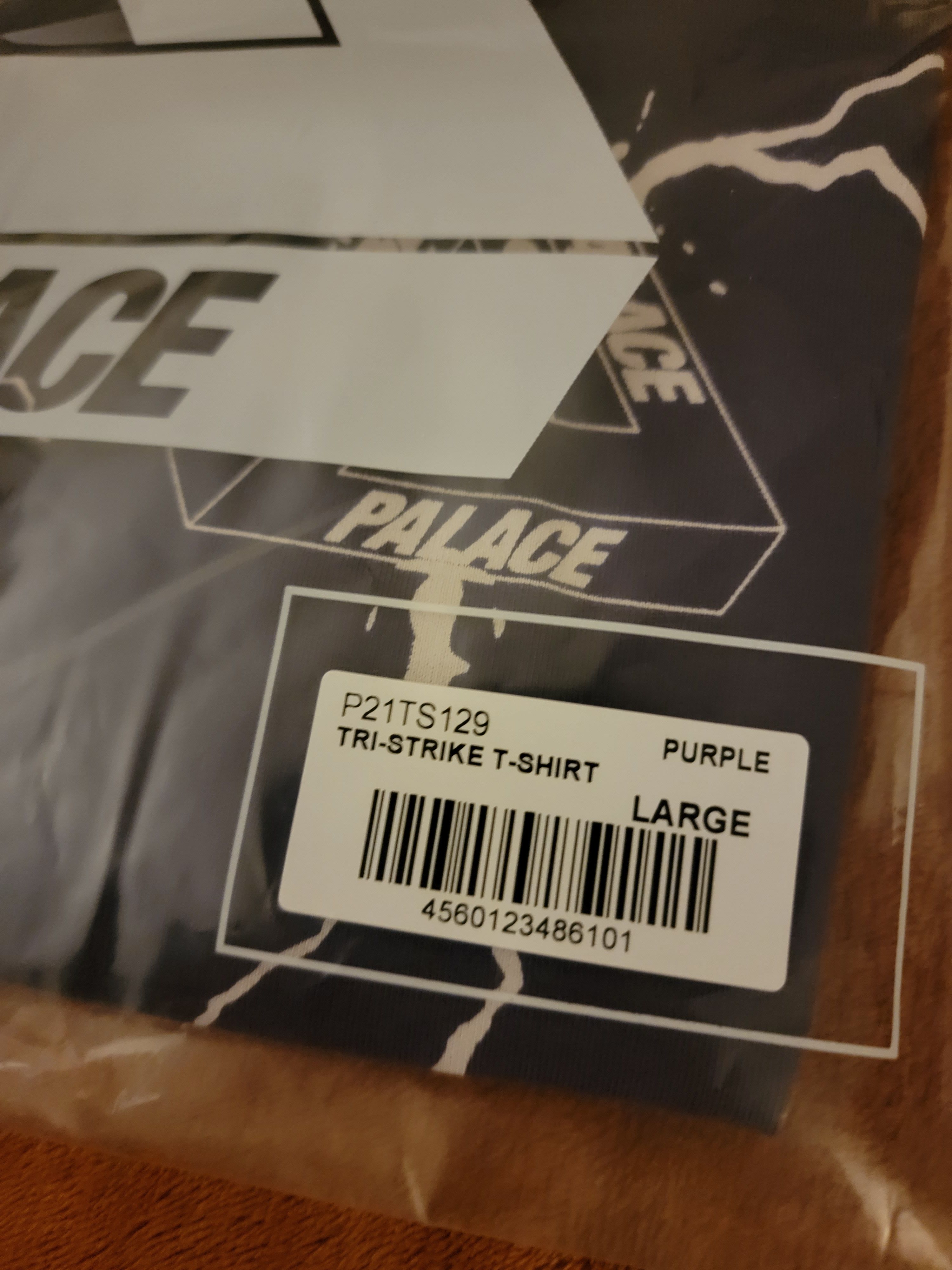Palace Palace Tri-Strike T-Shirt Purple Size US L / EU 52-54 / 3 - 2 Thumbnail