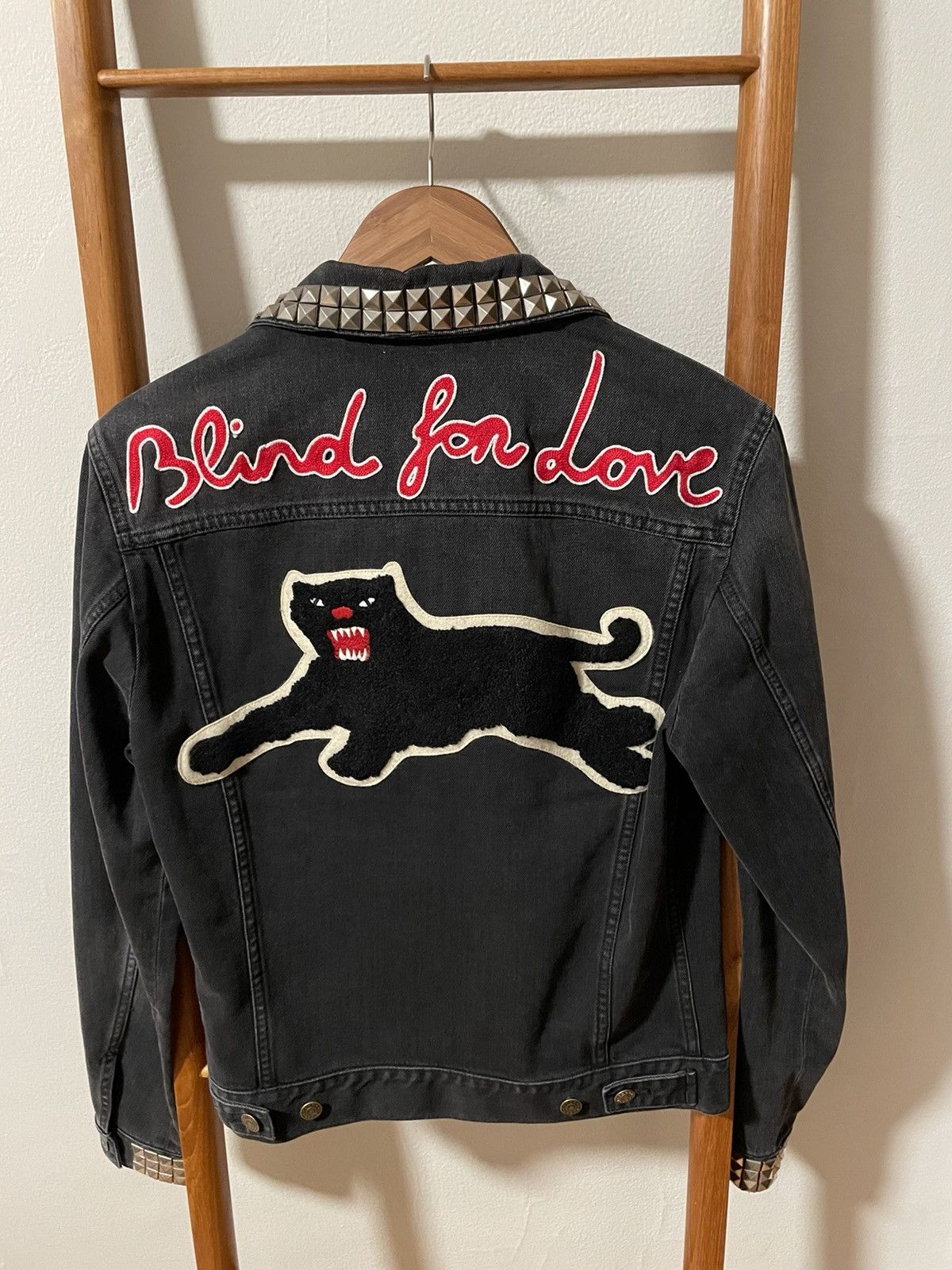 Gucci Blind For Love Studded Denim Jacket | Grailed