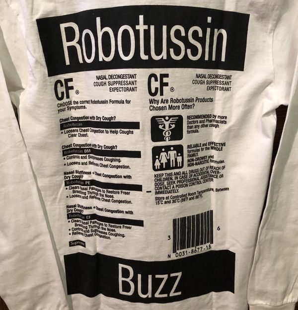 Supreme robitussin sale shirt