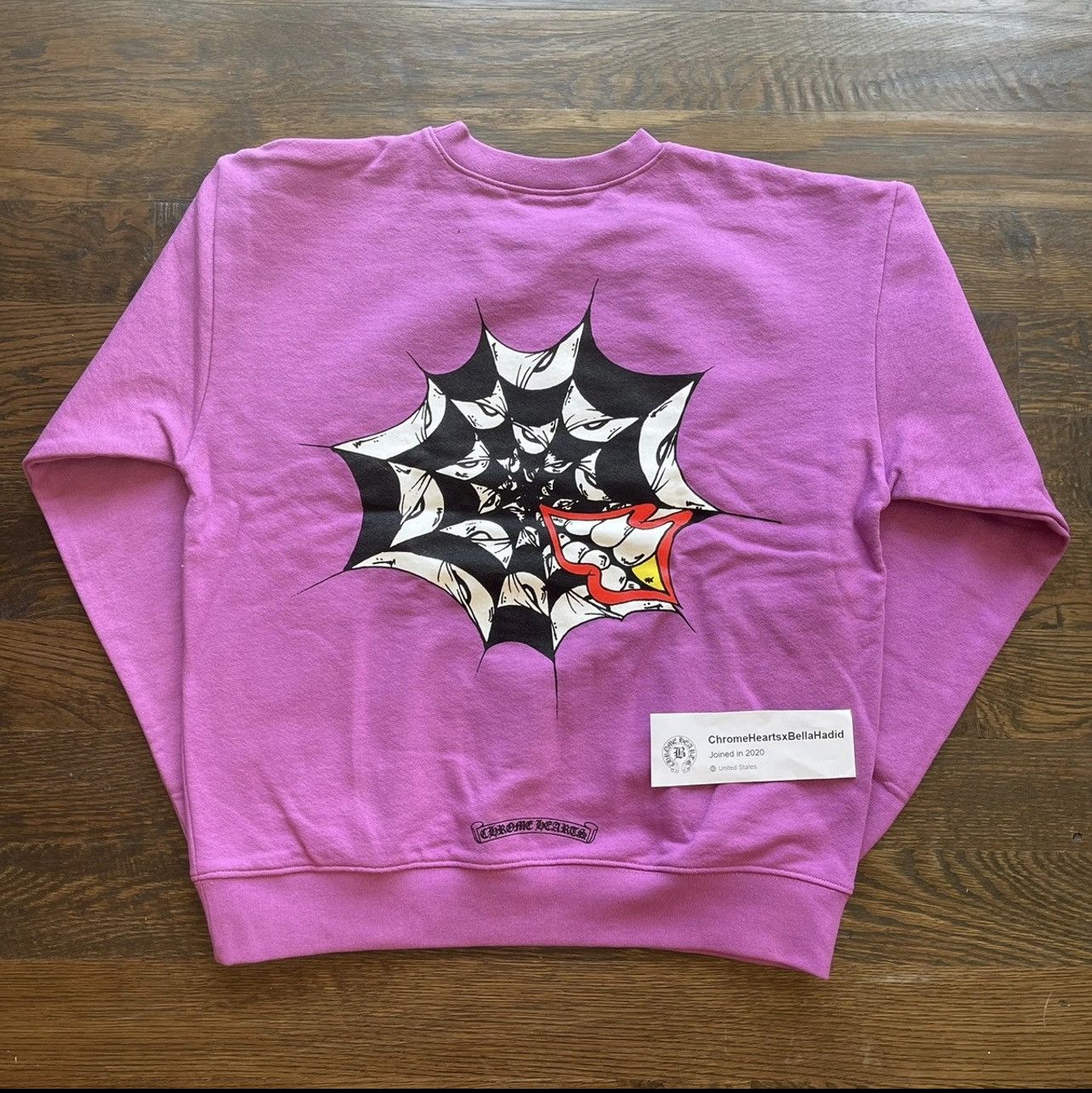 Chrome Hearts CHROME HEARTS MATTY BOY SPIDER WEB 🕸 CREWNECK SIZE