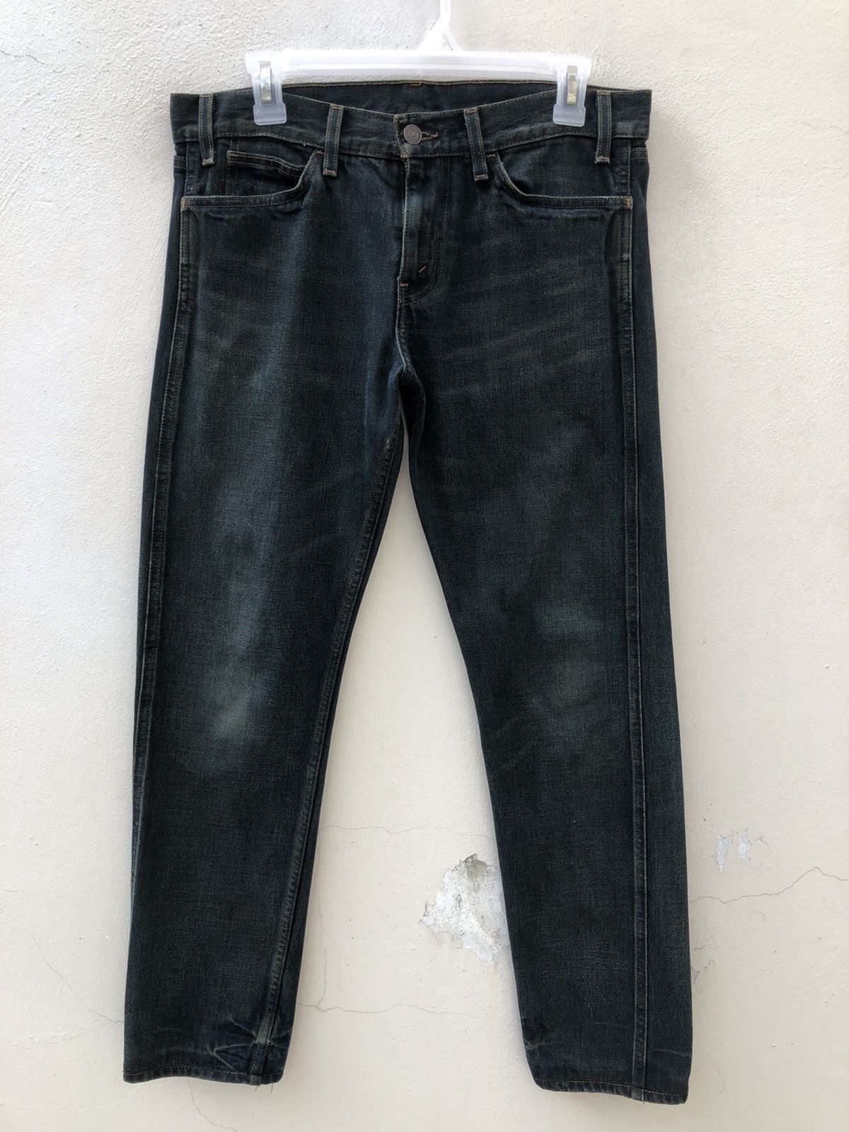 Levi's Vintage Clothing Robert Geller X Levi’s Big E Orange Tab Mud Wash Denim Jeans Size US 30 / EU 46 - 6 Thumbnail