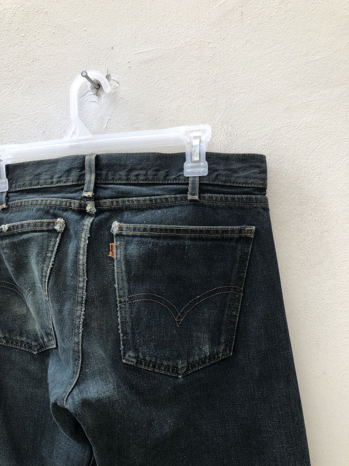 Levi's Vintage Clothing Robert Geller X Levi’s Big E Orange Tab Mud Wash Denim Jeans Size US 30 / EU 46 - 18 Thumbnail