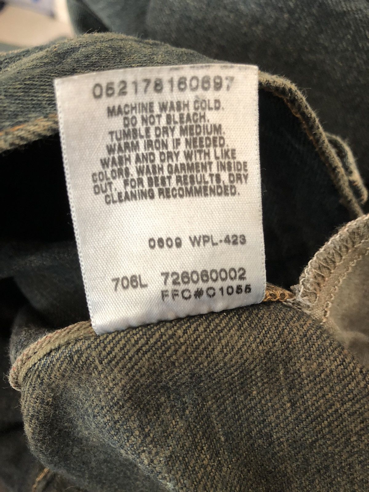 Levi's Vintage Clothing Robert Geller X Levi’s Big E Orange Tab Mud Wash Denim Jeans Size US 30 / EU 46 - 25 Thumbnail