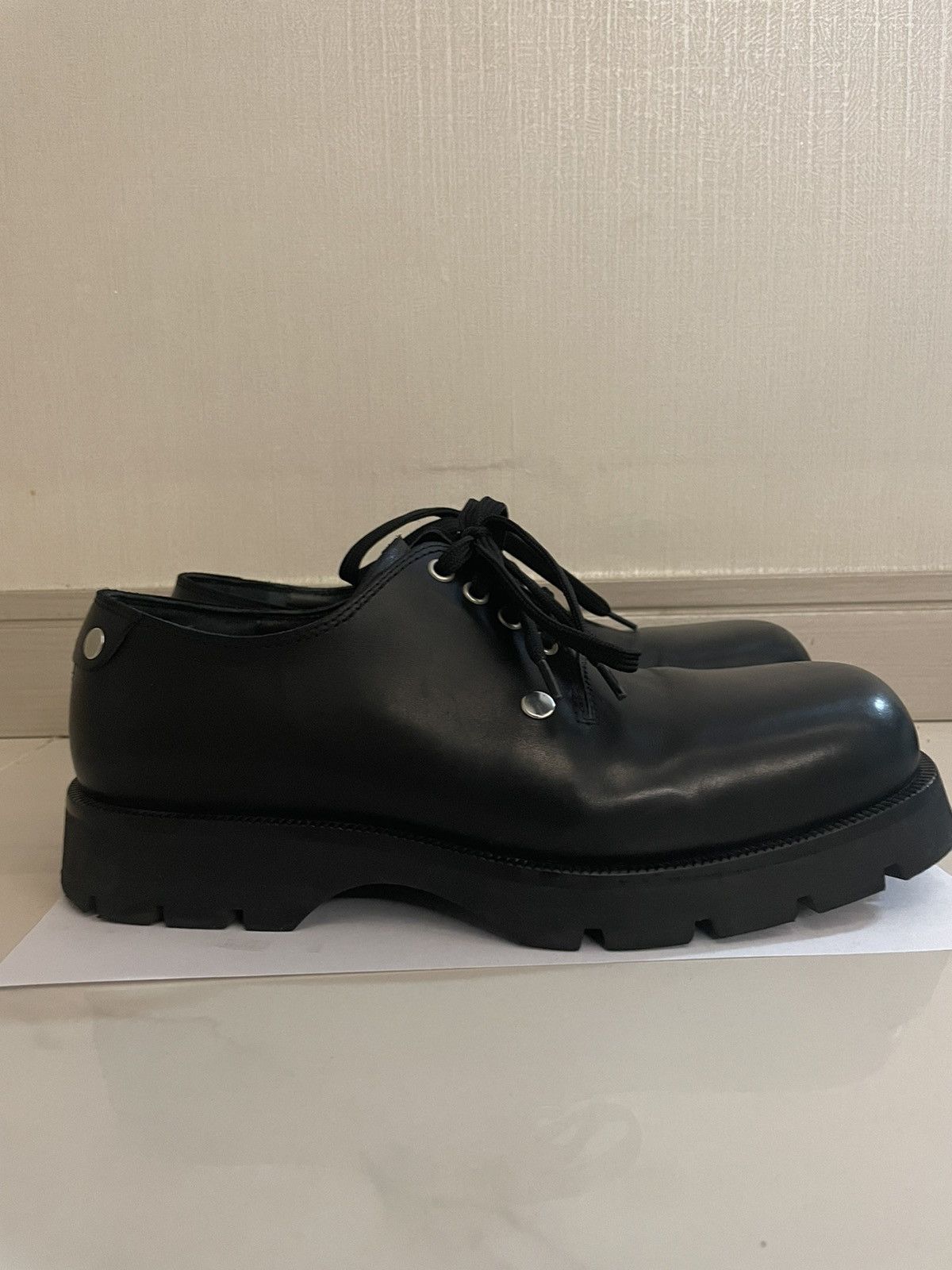 Jil Sander Jil Sander riveted derby shoes | Grailed Jil Sander Jil Sander riveted derby shoes | Grailed