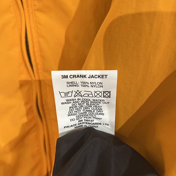 Palace Palace 3M Crank Jacket Orange | Grailed