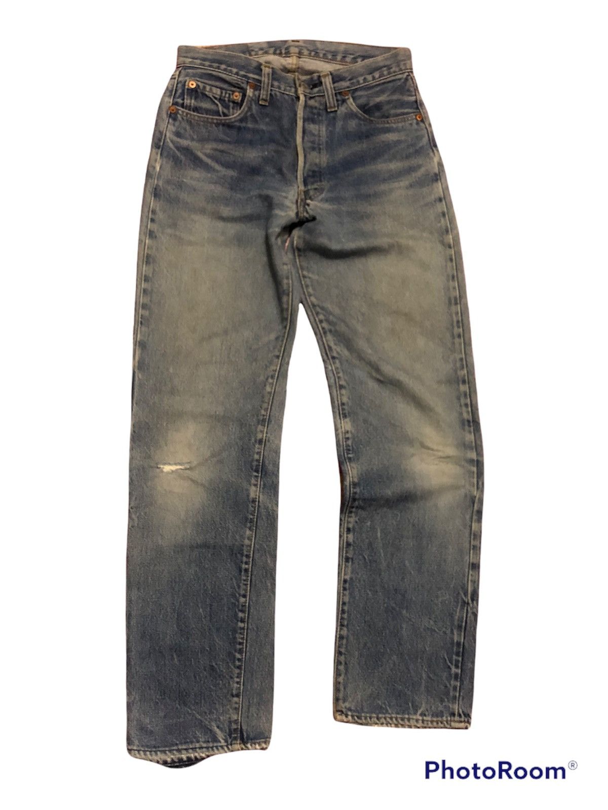 distressed vintage levis rindem redline 501xx