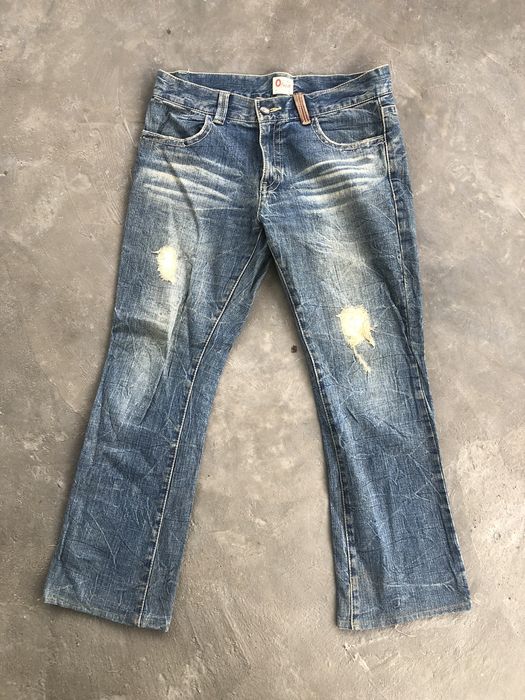 Rare ZZ First Pinball Active Market Distressed Denim | Grailed