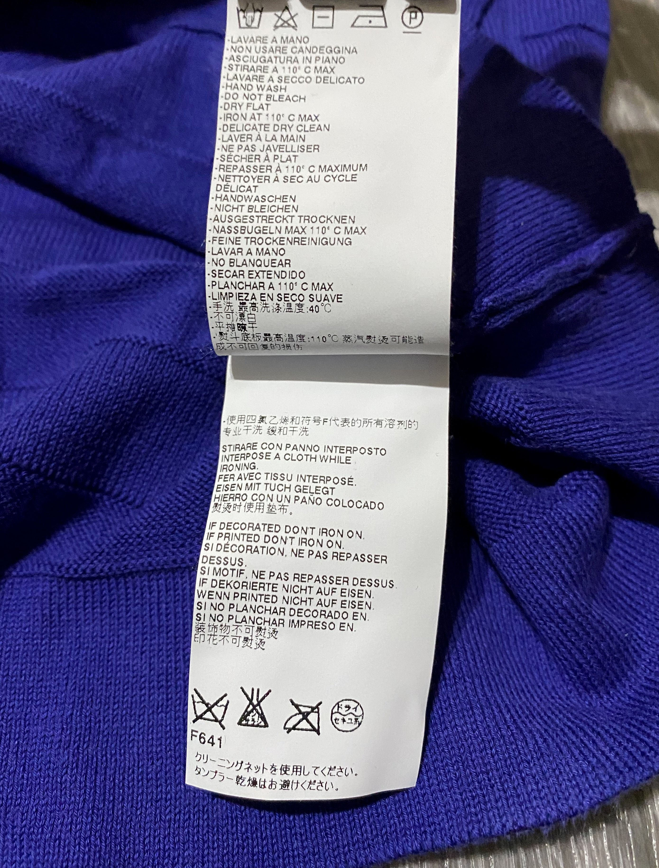 Marc Jacobs Marc Jacobs 3D stripe Effect Blue Cotton Sweater Size US S / EU 44-46 / 1 - 7 Thumbnail