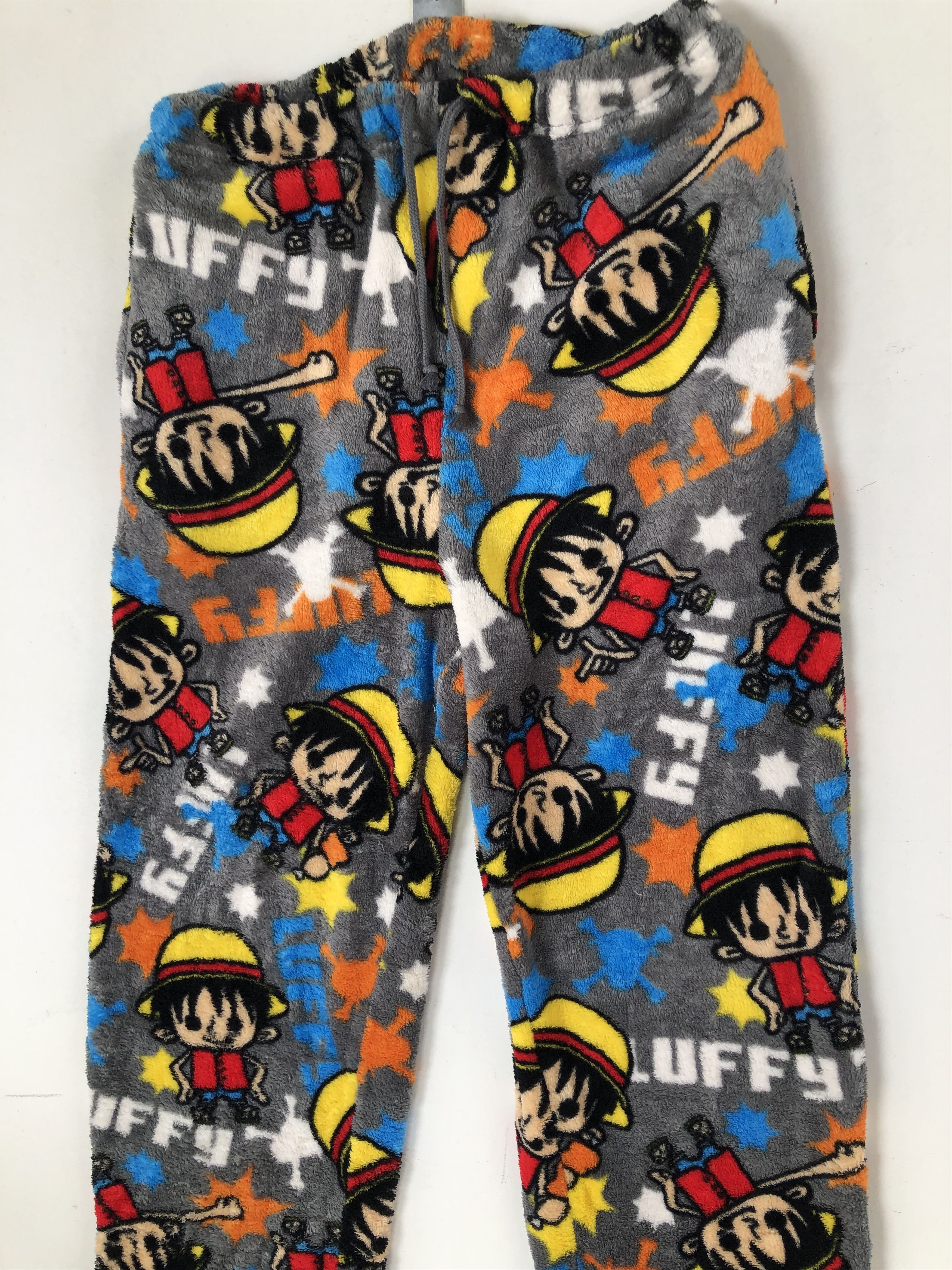 Anime × One Piece × Vintage VINTAGE MONKEY D LUFFY ONE PIECE FULLPRINT FLEECE PANTS Size US 30 / EU 46 - 7 Thumbnail