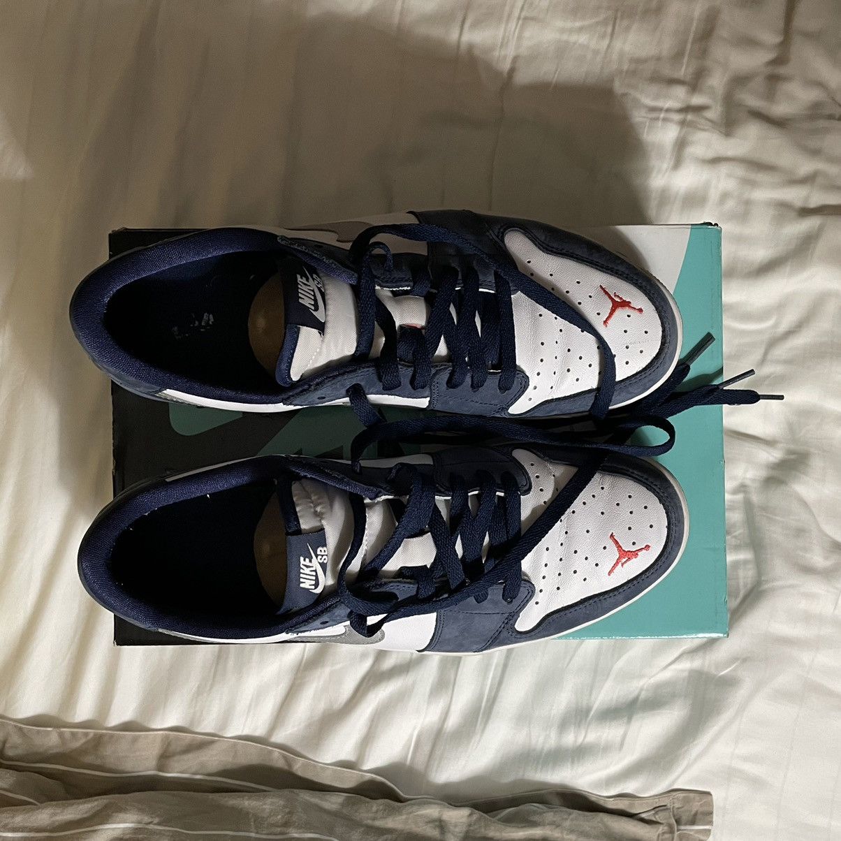 Jordan Brand × Nike Air Jordan 1 Low SB Midnight Navy Size US 11.5 / EU 44-45 - 3 Thumbnail