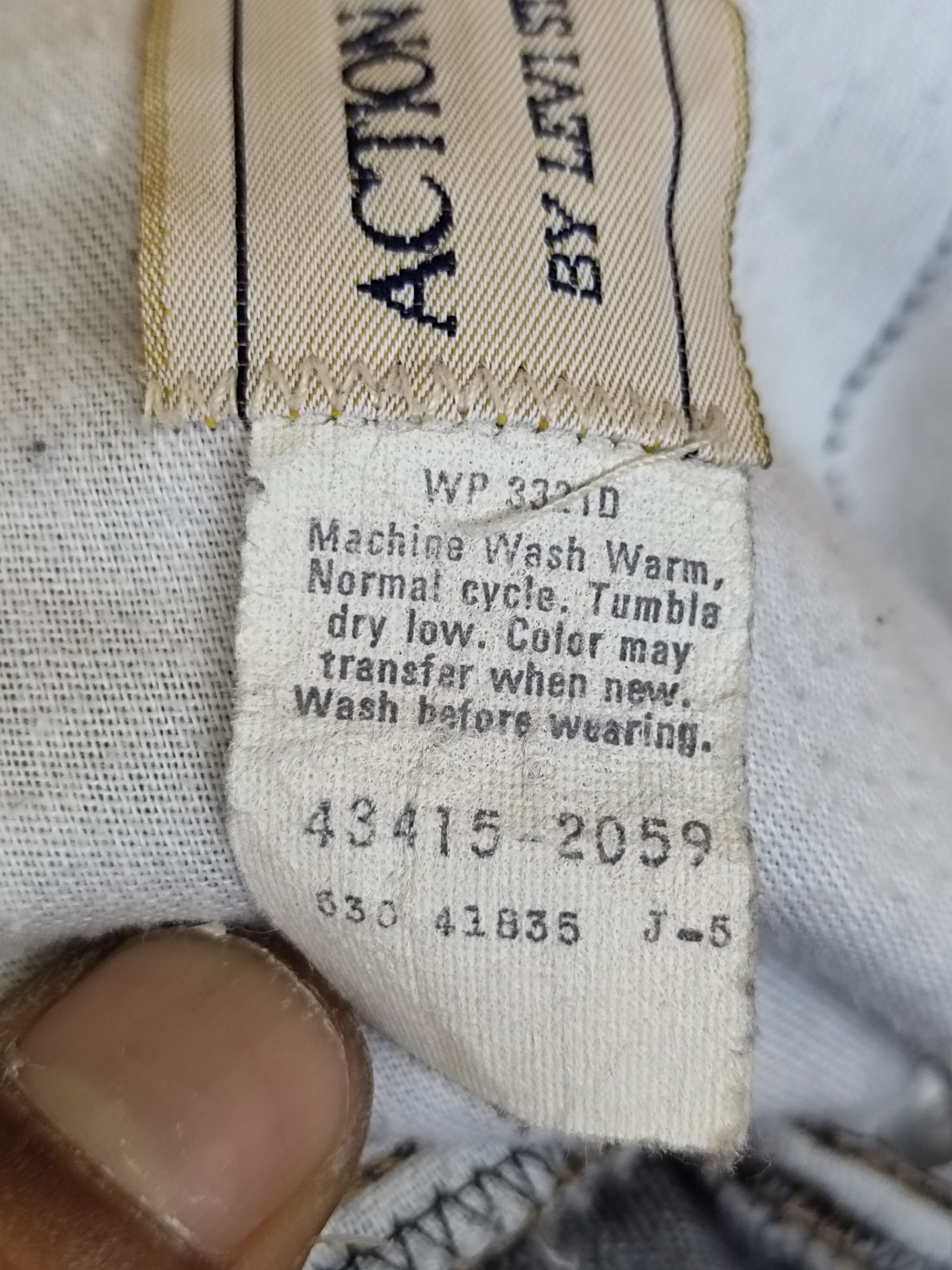 Levi's Vintage 80s Action Casuals By Levis Strauss Denim Pants Size US 34 / EU 50 - 17 Thumbnail