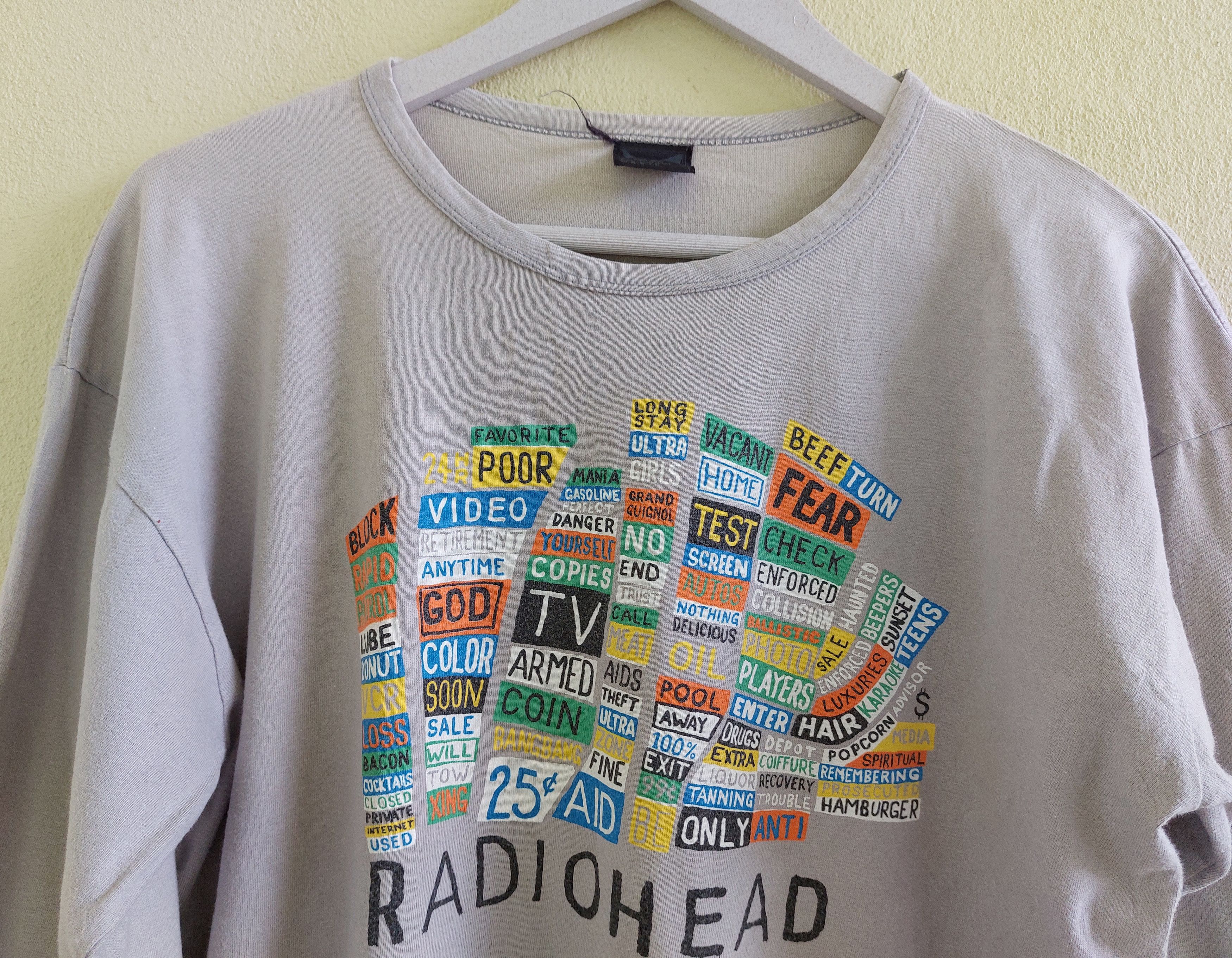 Radiohead Hail to the Thief Tshirt　ベージュ Radiohead Hail to the Thief Tshirt ベージュ Radiohead Hail