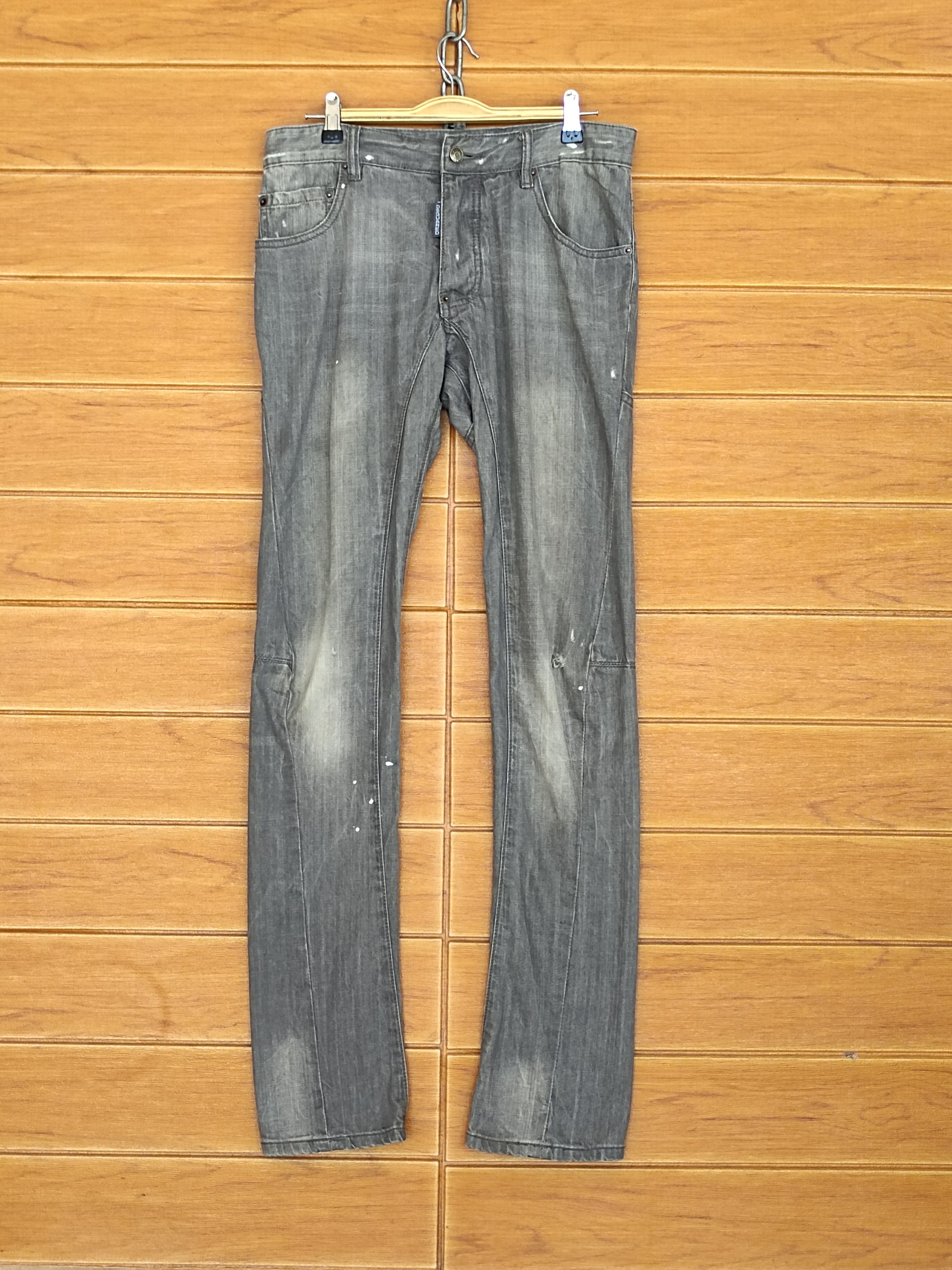 Dsquared2 Vintage DSQUARED2 Painted Ripped Denim Jeans Size US 32 / EU 48 - 2 Thumbnail