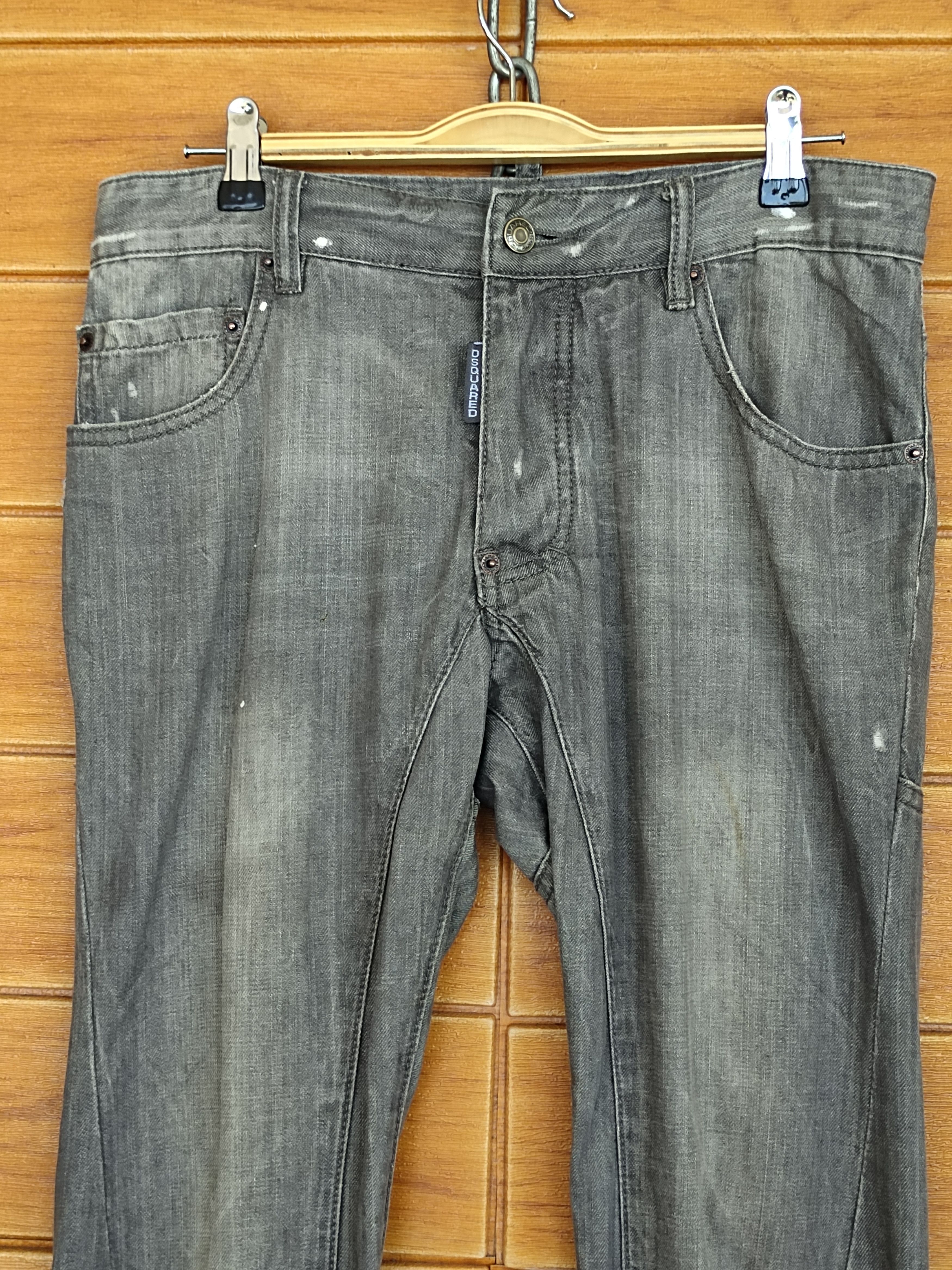 Dsquared2 Vintage DSQUARED2 Painted Ripped Denim Jeans Size US 32 / EU 48 - 3 Thumbnail