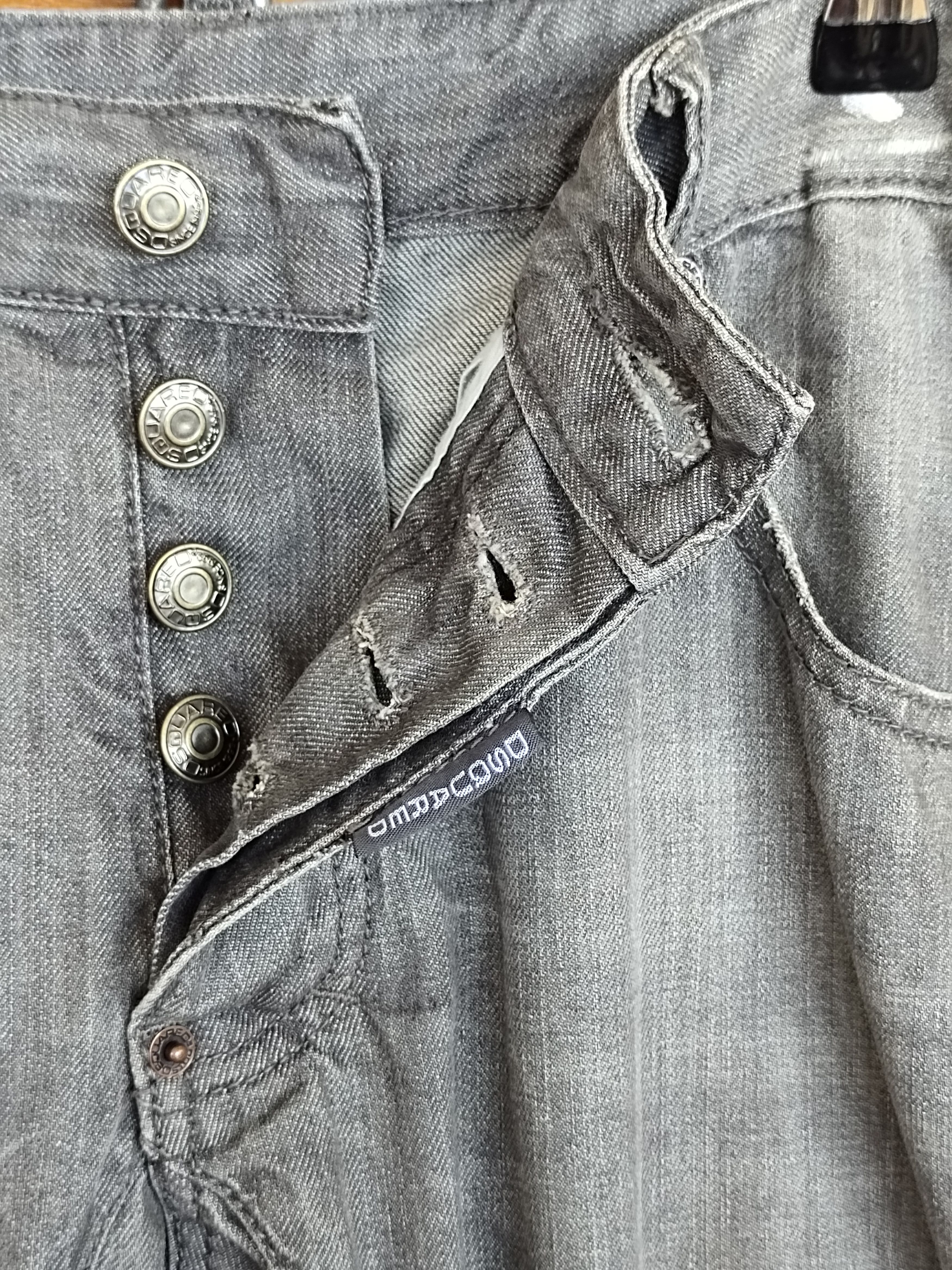 Dsquared2 Vintage DSQUARED2 Painted Ripped Denim Jeans Size US 32 / EU 48 - 19 Thumbnail