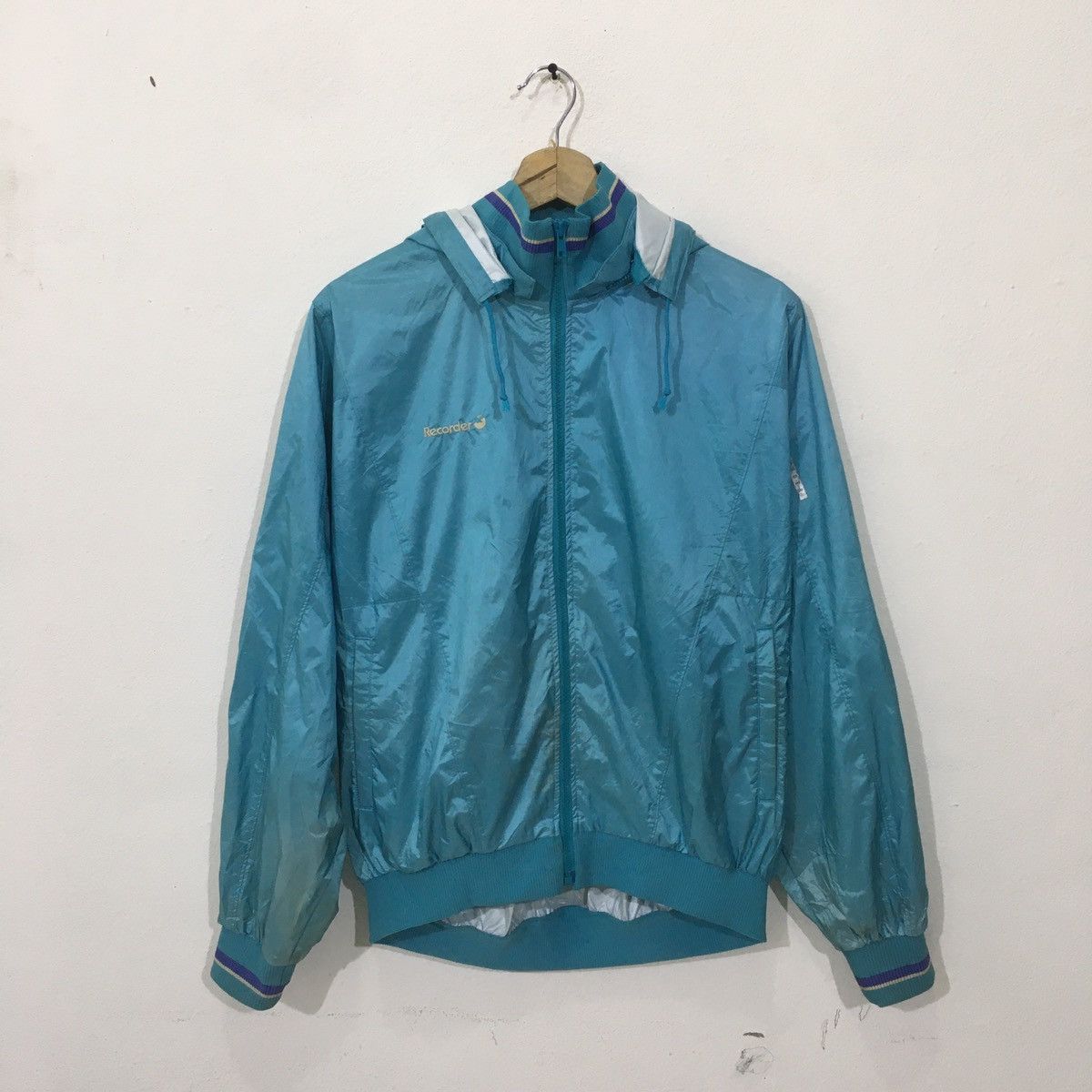 vintage Asics Recorder Windbreaker Jacket
