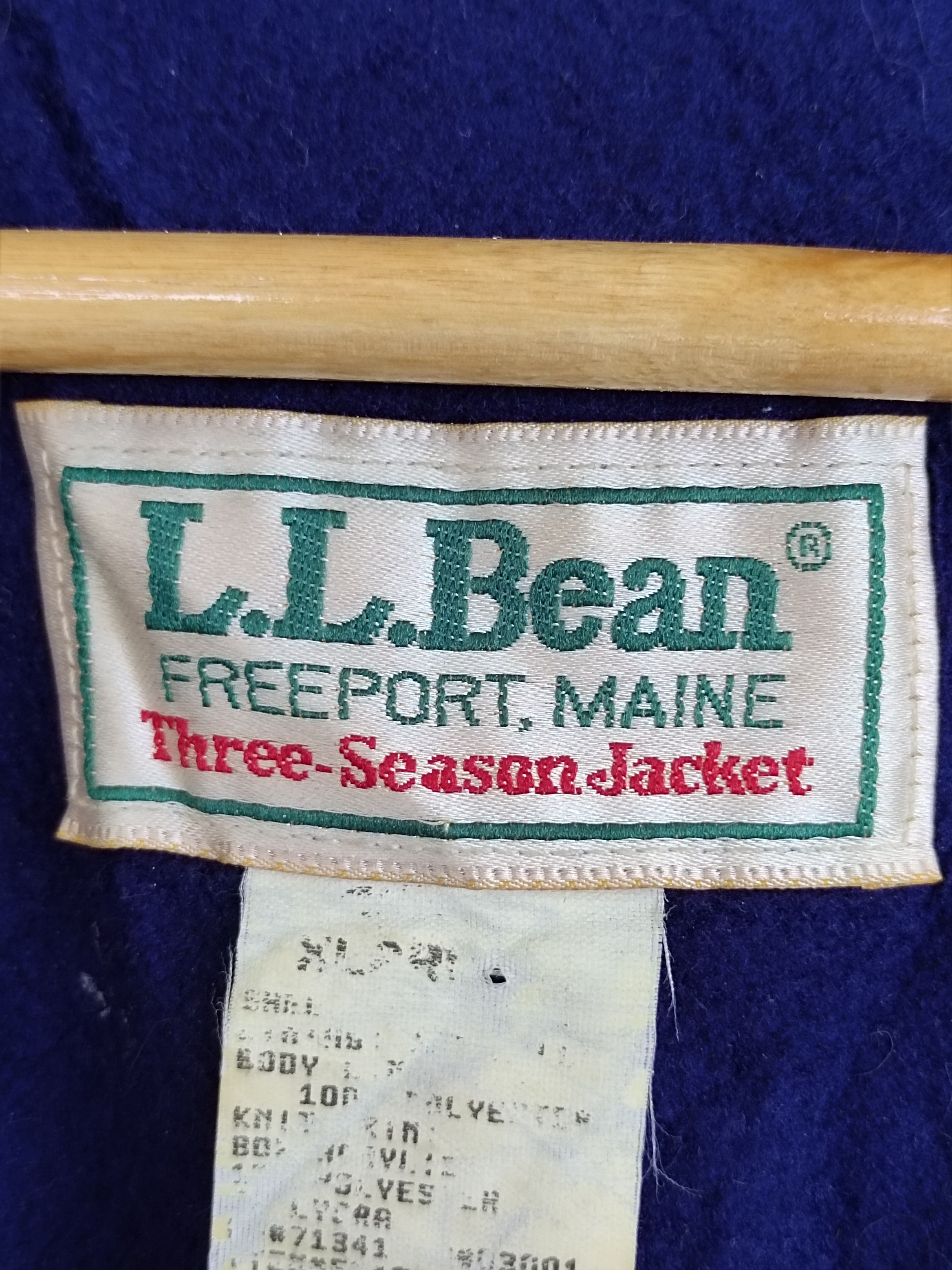 L.L. Bean Vintage LL Bean Made In Usa Fleece Lined Jacket Size US XL / EU 56 / 4 - 12 Thumbnail