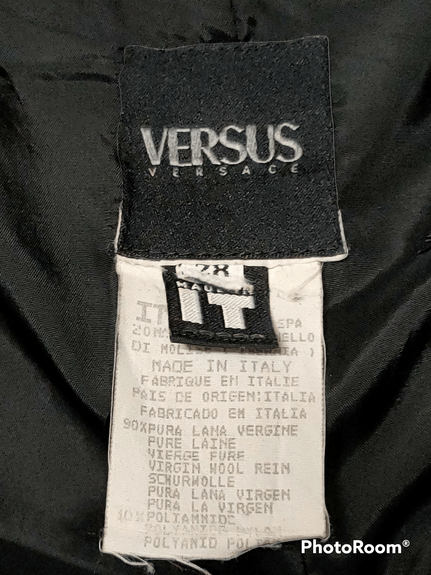 Versus Versace Versus Versace black wool button up jacket rare Italy 🔥 Size US M / EU 48-50 / 2 - 4 Thumbnail