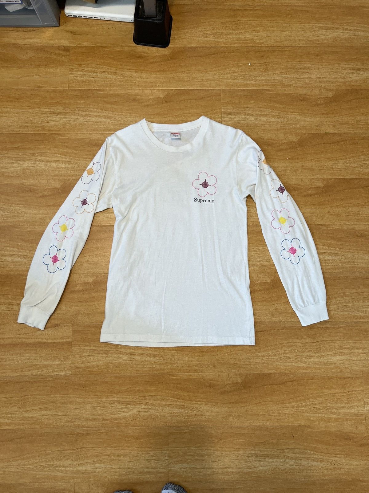 Supreme Flowers Tee Black Men's - SS18 - US