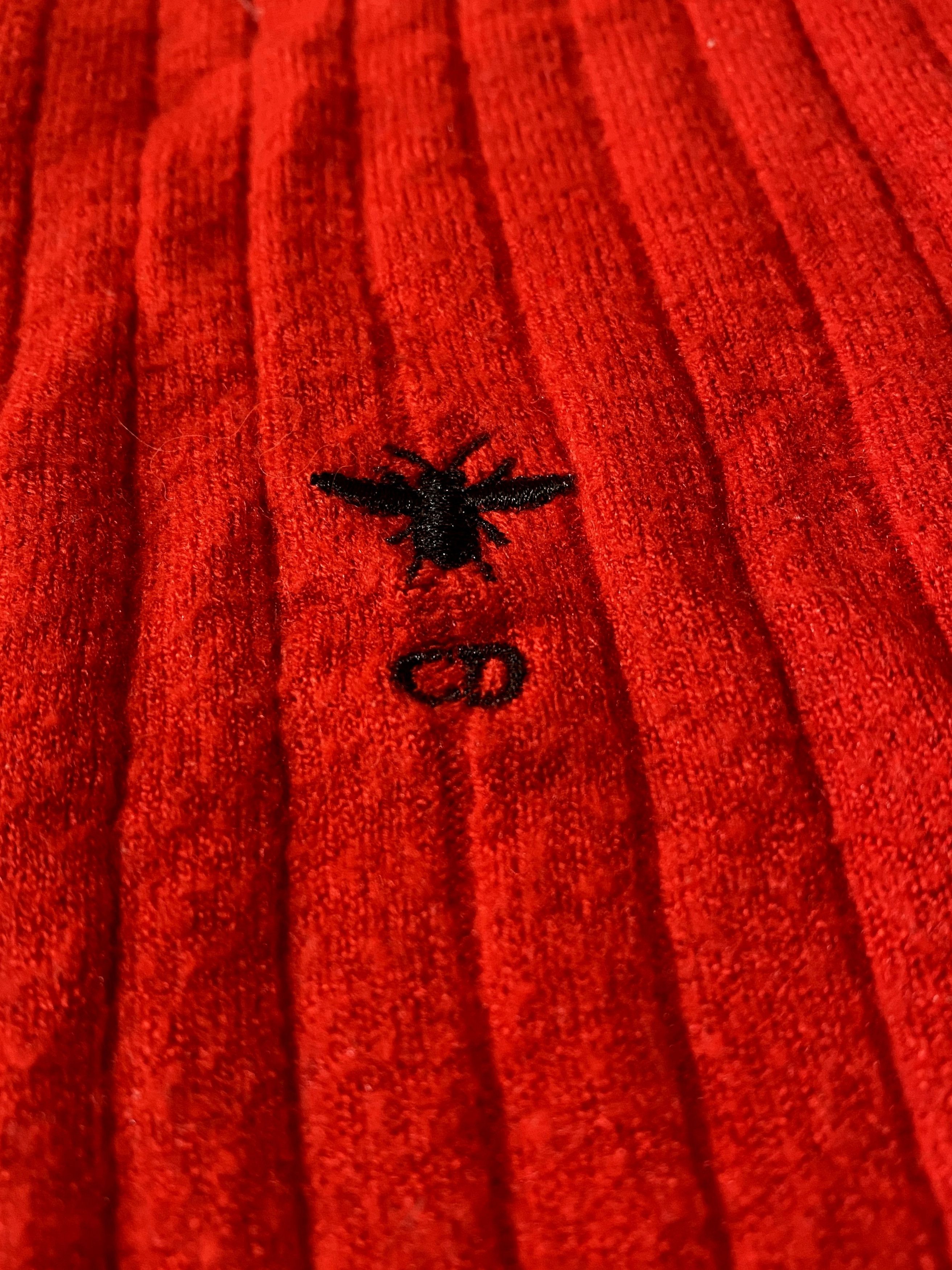 Dior Women's Christian Dior Vintage Red Turtleneck Sweater Size S / US 4 / IT 40 - 7 Thumbnail